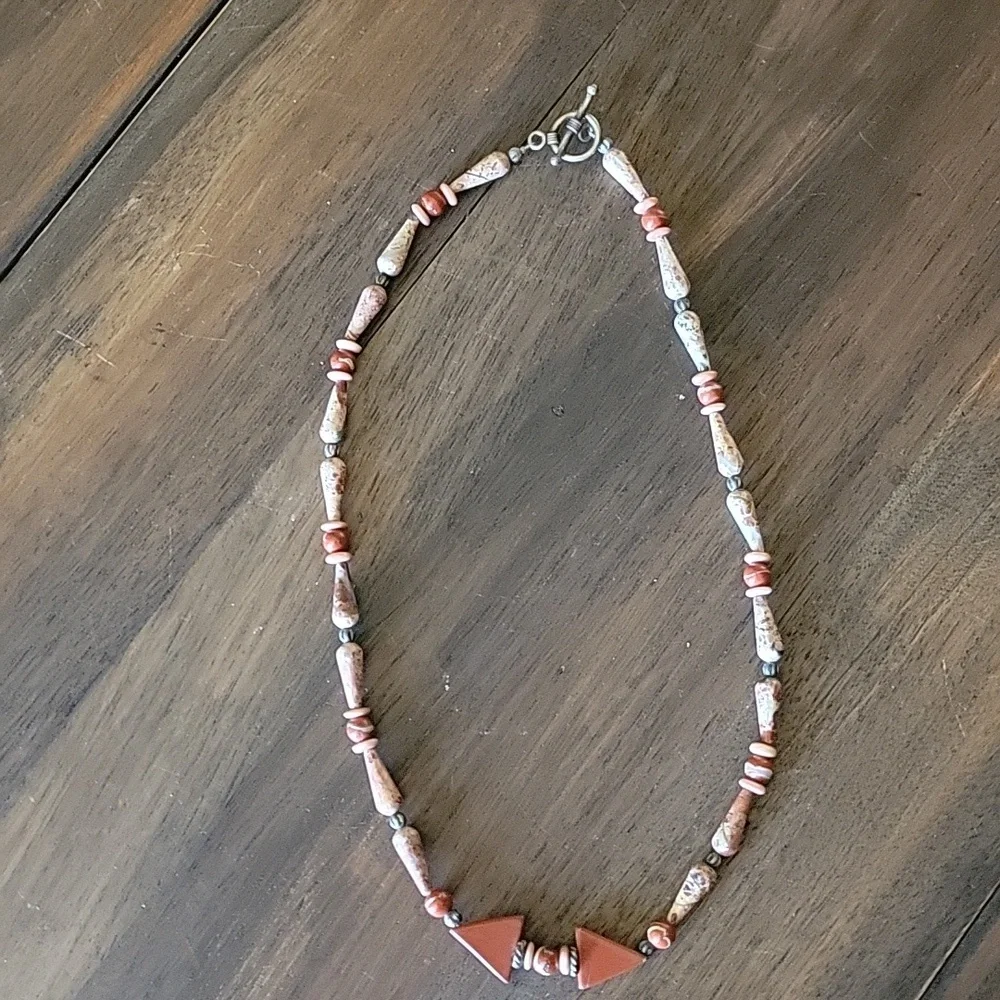 Natural Stone Beaded Necklace